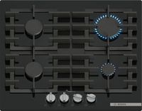 Bosch Serie 6 Gaz, 4 zones de cuisson, 52 x 59 cm, 60 cm, numéro de modèle PPP6A6I40, noir