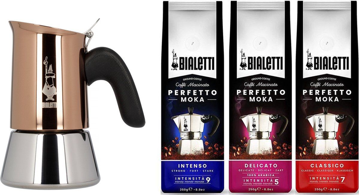 Bialetti Venus Copper Percolator 2 kops + koffiepakket