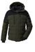 killtec heren Gewatteerd jack/winterjack met capuchon KOW 88 MN QLTD JCKT, dunkeloliv, XL, 43489-000