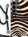 Case Company® - Samsung Galaxy S24 Ultra Case with Cord - Arizona Zebra - Black Cord - Back Cover
