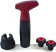 TUPPERWARE Pompe à vin + bouchon, bleu foncé/rouge