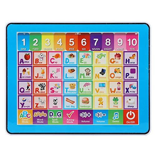 Hztyyier Kinderen Leren Leuk Tablet Baby Smart Toucher Speeltablet Kind Muziek ABC Leer speelgoed voor letters Woorden Spellingsnummer