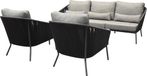 AVH-Collectie Costa loungeset 3-delig rope antraciet