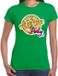 Bellatio Decorations Disco T-shirt voor dames - groen - Jaren 70 - themafeest - Maat XL