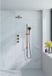 FortiFura Nebbio opbouw regendoucheset – 1-stands ronde handdouche – glijstang 91 cm – koper geborsteld