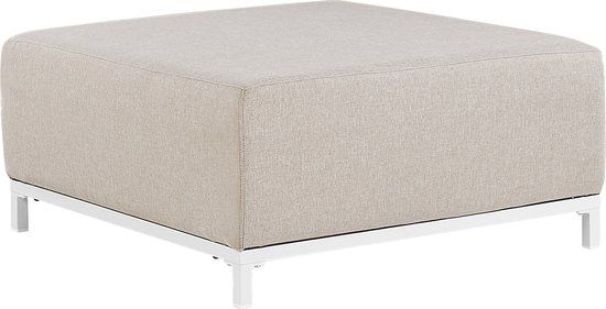 Beliani ROVIGO Ottomaan - Beige Polyester