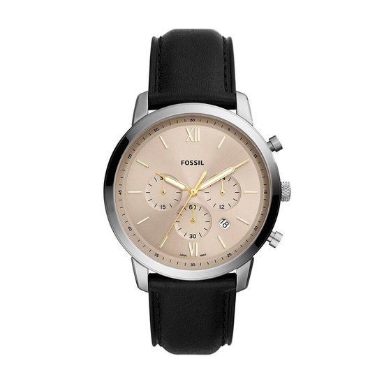 Fossil Neutra FS5885 Herenhorloge - Zwart - 44 mm
