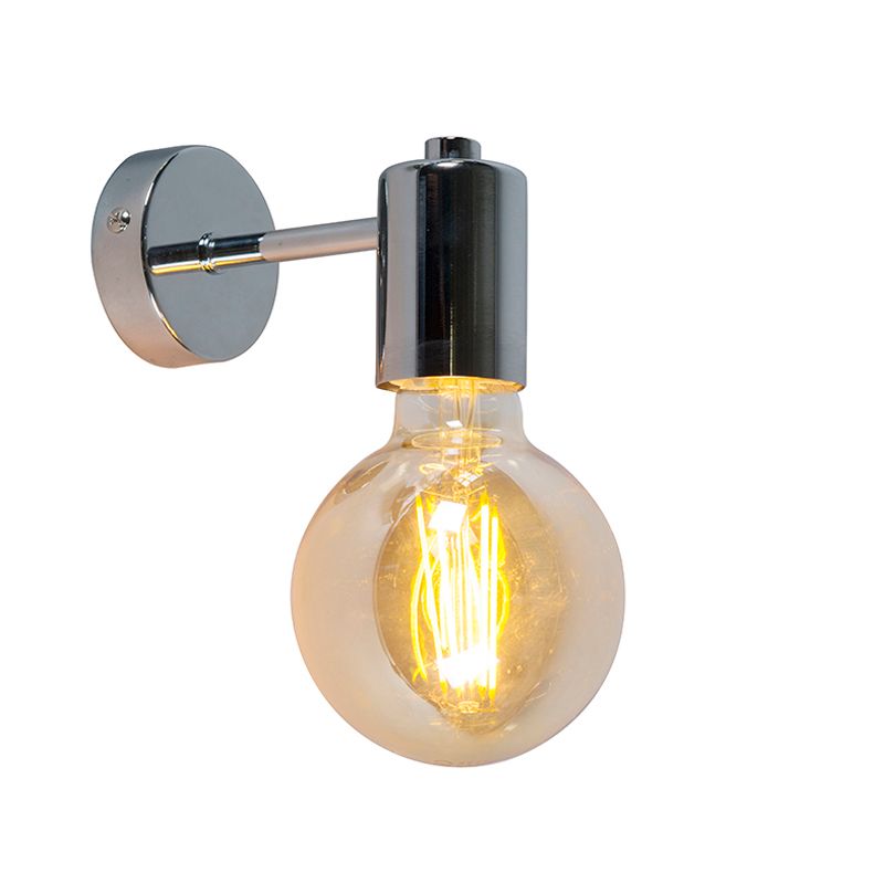 QAZQA Wandlamp Facil chroom | 8718881043635