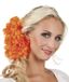 Boland Haaraccessoire Dahlia oranje