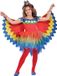 Amscan Kostuum Pretty Parrot Rood/geel/blauw 9-10 Jaar 3-delig