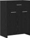 vidaXL Armoire de salle de bain chêne noir bois composite 60 x 33 x 80 cm