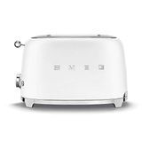 Smeg TSF01WHMEU Toaster for Two Slices of Bread and with a Power of 950 W TSF01WHMEU-white matt, Steel, Black