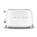 Smeg TSF01WHMEU Toaster for Two Slices of Bread and with a Power of 950 W TSF01WHMEU-white matt, Steel, Black