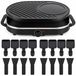 Merkloos Raclette Set voor 8 Personen met Grill- en Stenen Plaat