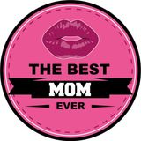 Bellatio Decorations Moederdag bierviltjes - the best mom ever - roze - 15x stuks