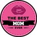 Bellatio Decorations Moederdag bierviltjes - the best mom ever - roze - 15x stuks