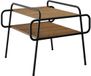 vidaXL Salontafel Artisanaal eiken 50 x 50 x 51 cm