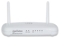 MANHATTAN 525466 Draadloze Router - Wi-Fi 4 (802.11n) - 2.4 GHz - Wit