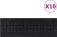 vidaXL - Trapmatten - 10 stuks - 25x75 cm - Rubber - Zwart - Antislip