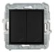 ICON double stairwell switch, matte black, 12IWP-33