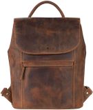 Greenburry Vintage City rugzak met laptopvak - Leer, Bruin