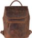 Greenburry Vintage City rugzak met laptopvak - Leer, Bruin