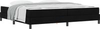 vidaXL Boxspringbed, Zwart, 200 x 200 cm, Stof