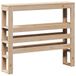 VidaXL Hoofdeinde met legplanken, 75 cm, massief grenenhout