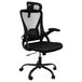 Chaise de bureau ergonomique, siège pivotant, fauteuil de direction avec dossier en maille, soutien lombaire, appui-tête, noir