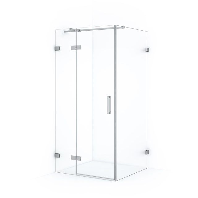 Maxaro Douchecabine Diamond 100x90cm 8mm Helder Veiligheidsglas Chroom met Draaideur