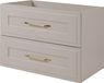 Meuble bas pour lavabo, design classique, finition cachemire, largeur 80 cm