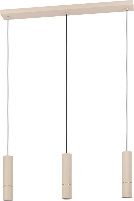 EGLO Caminia Hanglamp - GU10 - 77 cm - Zandkleur/Beige/Goud