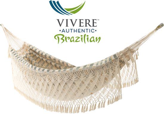 Vivere Authentieke Braziliaanse luxe hangmat - Honey Island - 2-persoons - 385 cm