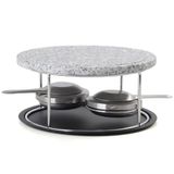 Quid Naturalia Grillsteen, rond, 23 x 13 cm, zwart