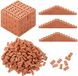 Brique miniature sans marque - Brique de simulation miniature pour la construction de modèles - 300 pièces
