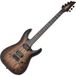 Schecter C-1 Pale Moon Natural Satin avec Black Burst guitare électrique