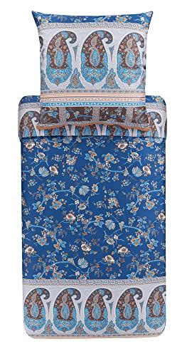 Bassetti Bedlinnengarnituur Genova B1 katoen Mako-satijn blauw 200x200cm 80x80cm