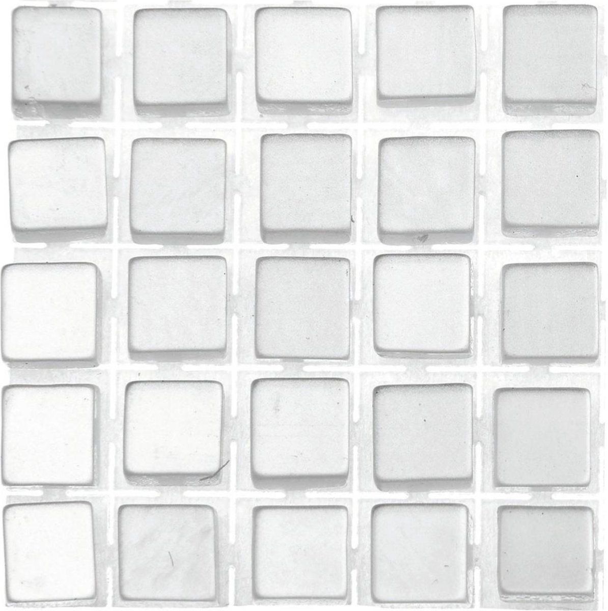 Glorex Hobby Mozaïek Steentjes - Grijs - 119 Stuks - 5x5x2mm