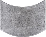 fluffy® microvezel badmat voor ronde douches met antislip onderkant (kleine boog | doucheradius 55 cm, grijs)
