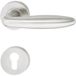 Häfele Garniture de béquille LDH 2190 acier inoxydable mat, cylindre profilé PZ