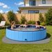 Tapis de protection de piscine 49 pièces Ø 408 cm Rond Mousse EVA Gris