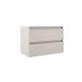 Saniclass Chacito Badkamermeubelset - 100x40x55cm - keramische wastafel glans wit - 1 wasbak - 1 kraangat - 2 lades - mat cotton (beige)