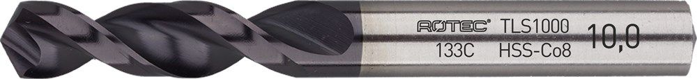 Rotec HSS-Co8 Spiraalboor DIN 1897 TLS1000 TiAlN 5,4 mm - 133.0540C