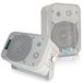 Pyle Waterdichte Speakers - Buitenluidsprekers - Weerbestendige Wand en Plafond Gemonteerde Luidsprekers - 200 Watt - Universele Montage - Wit