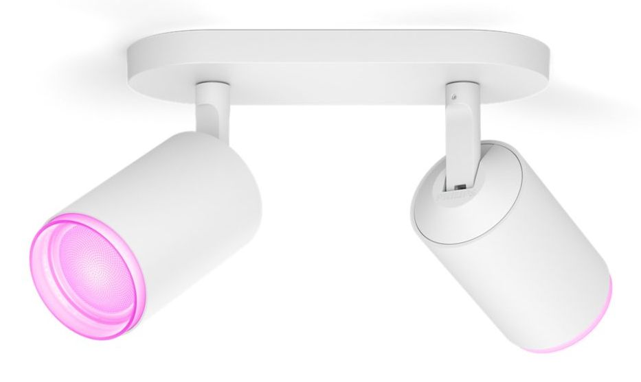Philips Hue Fugato Opbouwspot - Wit en Gekleurd Licht - 2 Spots - Wit