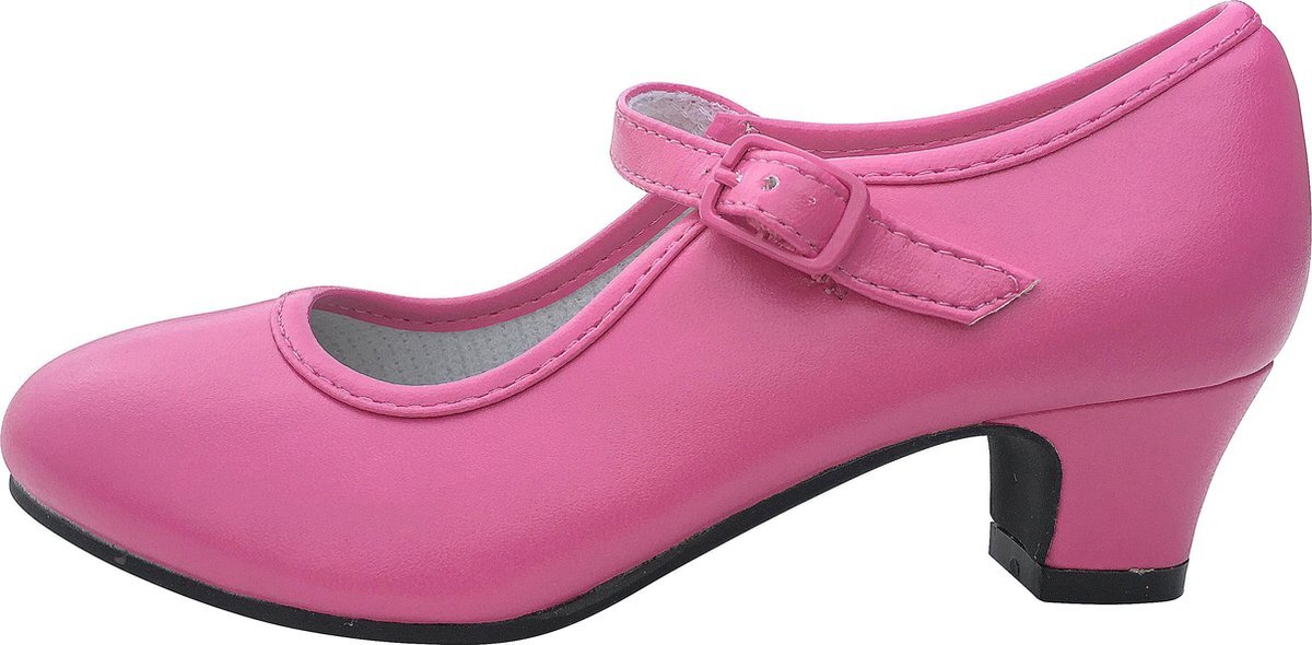 La Señorita Anna schoenen roze/Spaanse Prinsessen schoenen maat 29 (binnenmaat 19 cm) bij jurk