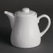 Olympia Witte porselein theepot 50 cl - 4 stuks