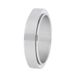 Lucardi Unisex Stainless steel anxiety ring - Ring - Staal - Zilverkleurig - 18 / 57 mm