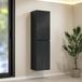 Mirlux Armoire de salle de bain Ruvo - 150cm - Chêne noir - Colonne suspendue avec 2 portes