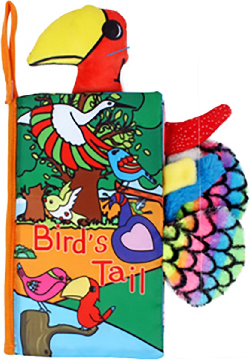 Growth Tree Baby speelgoed/knisperboekje /Educatief Baby Speelgoed /Zacht Baby boek /Zacht Speelgoed/Speelgoed voor baby/ Speelgoed Voor Kinderen/ "Birds tails" thema